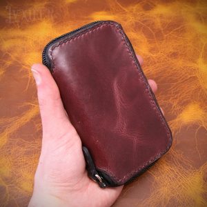 Portefeuille compact violet/pourpre