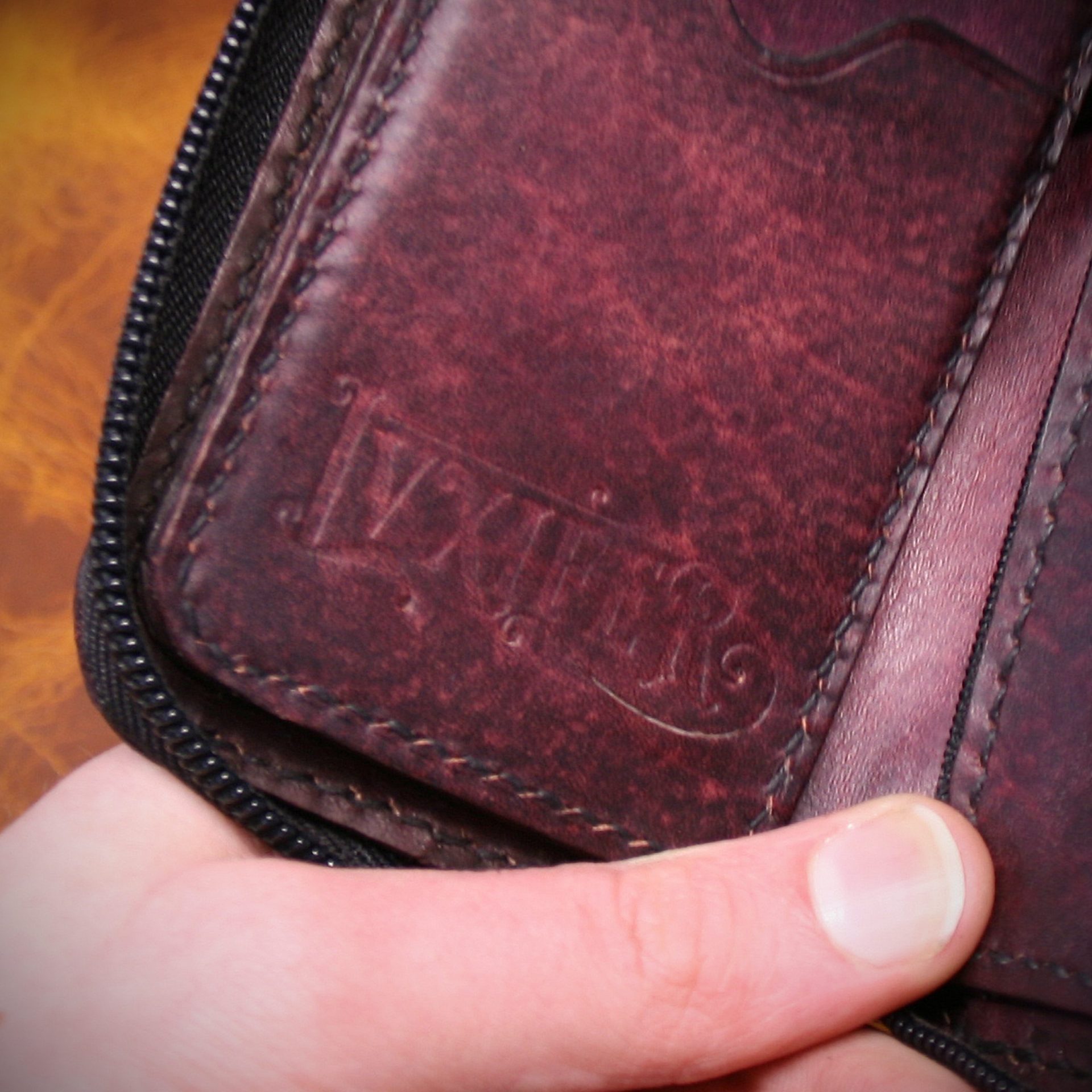 Portefeuille compact violet/pourpre – Image 7