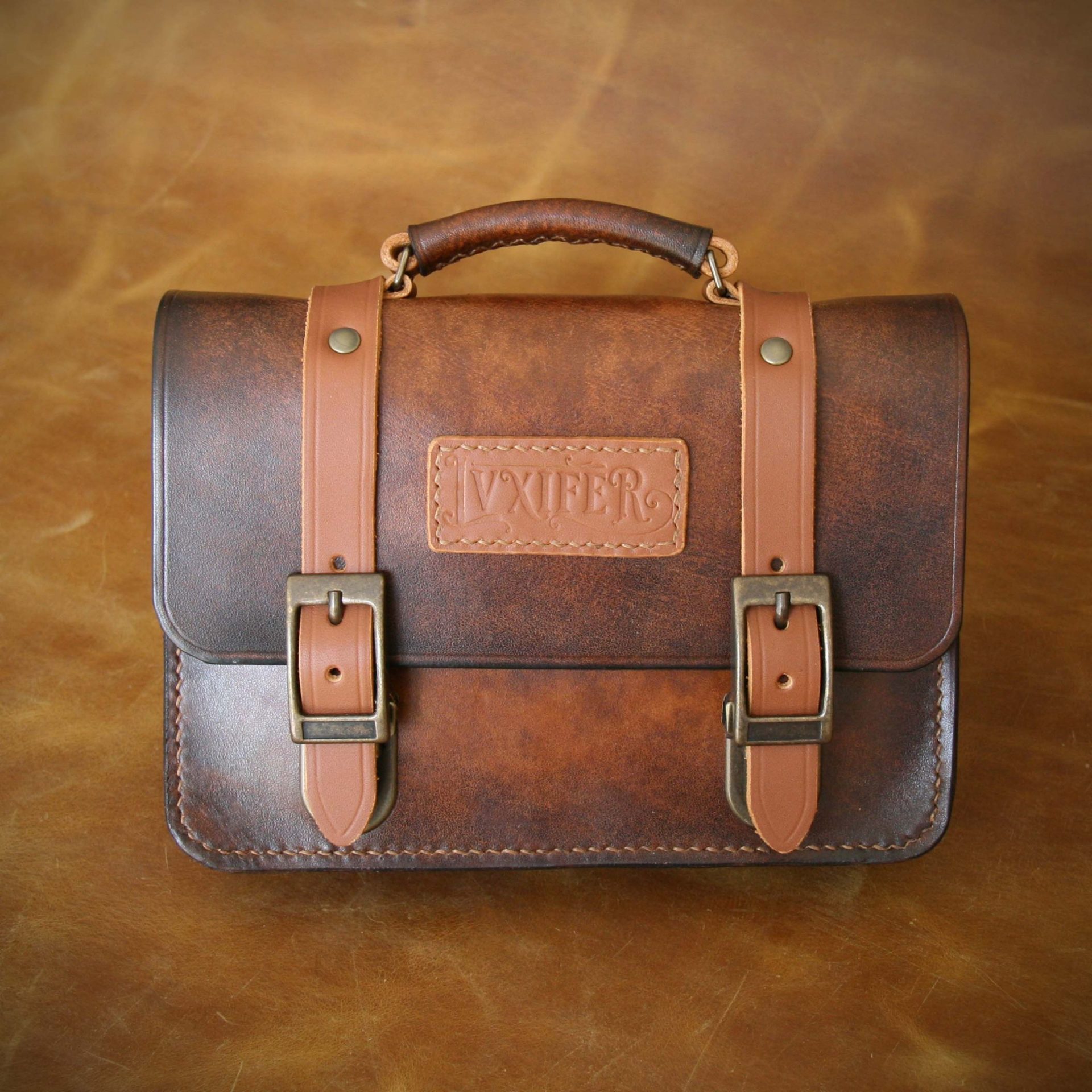 Sac mini cartable teinté