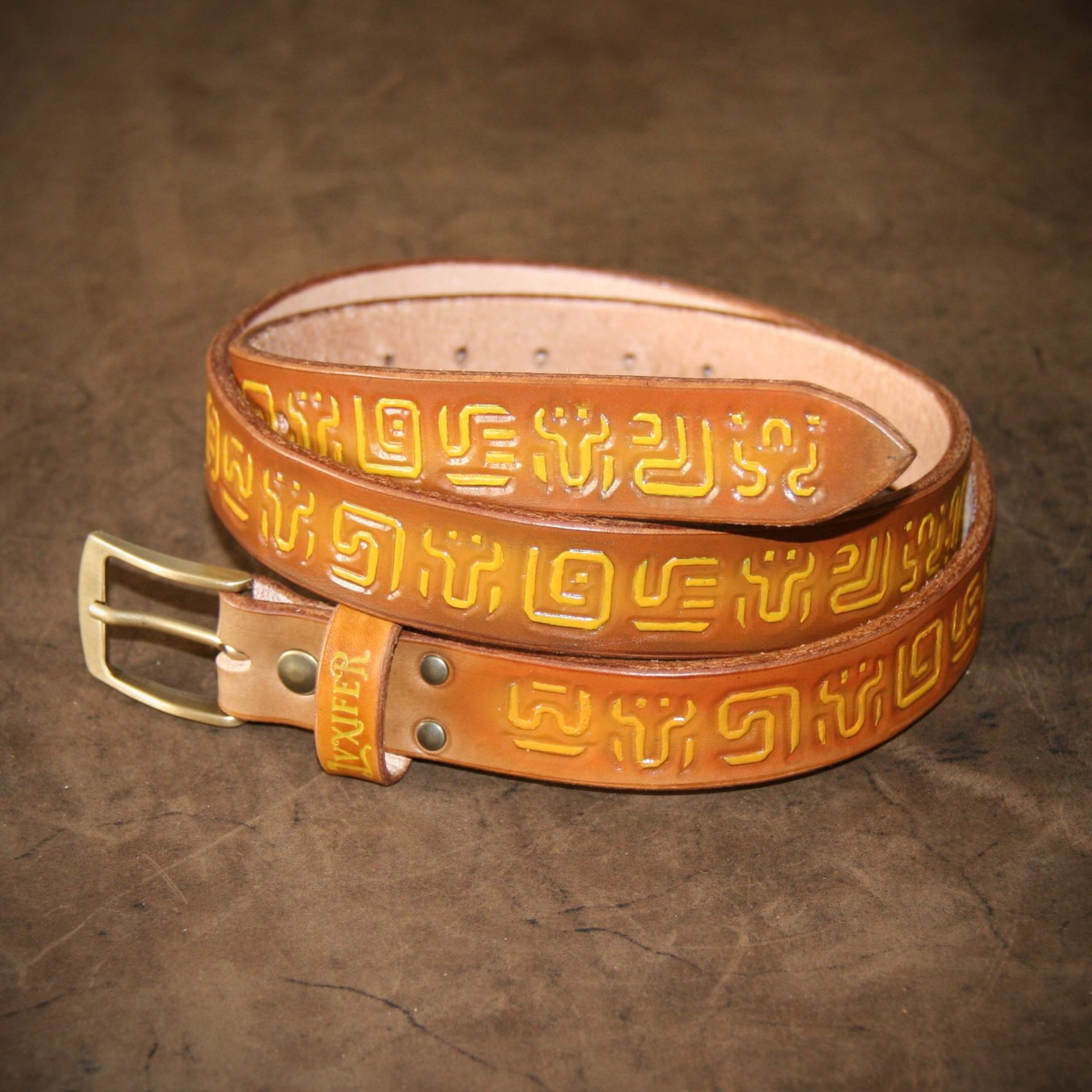 Ceinture à motif - 2,5 cm - Runes Sheikah