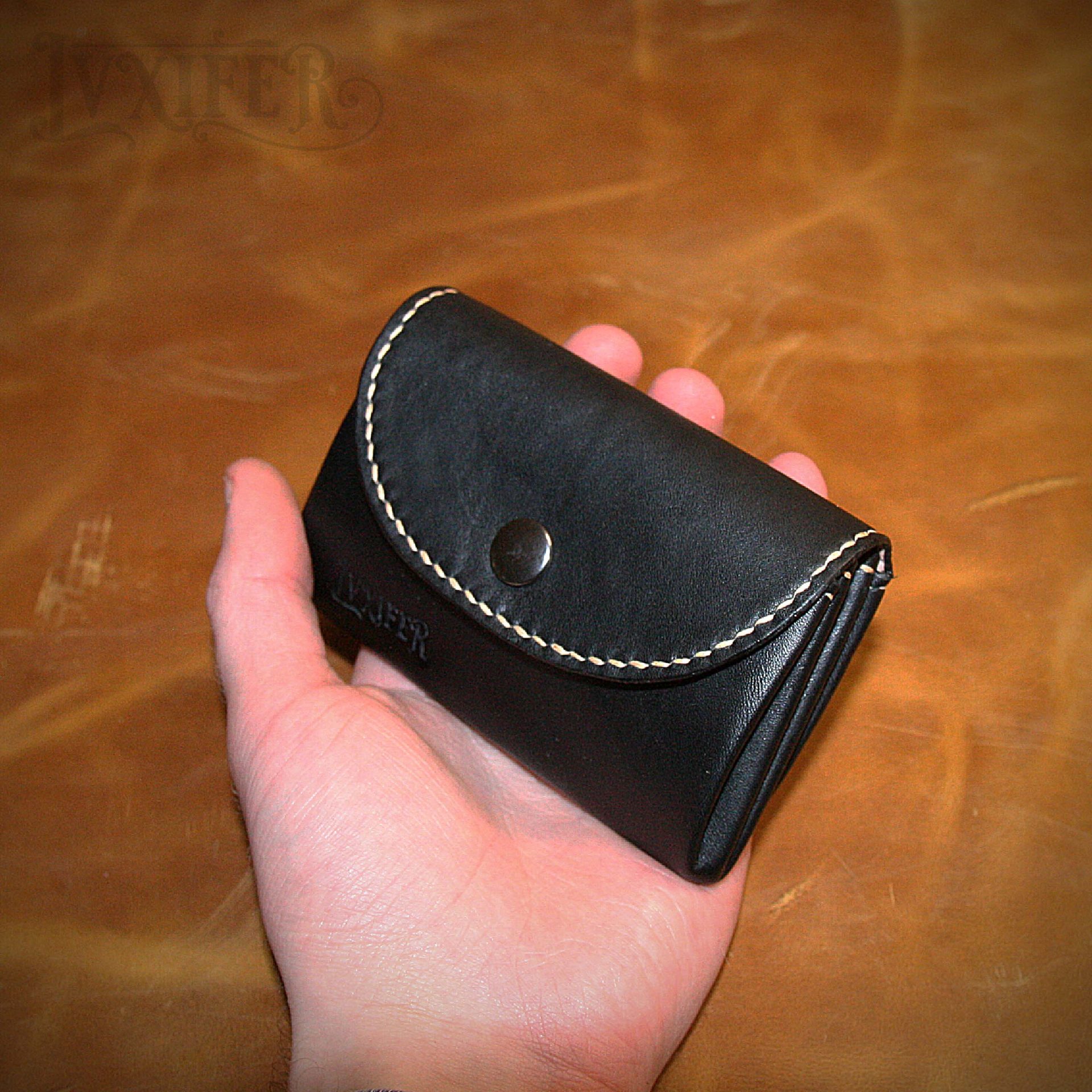 Porte-monnaie noir Luxe – Image 5