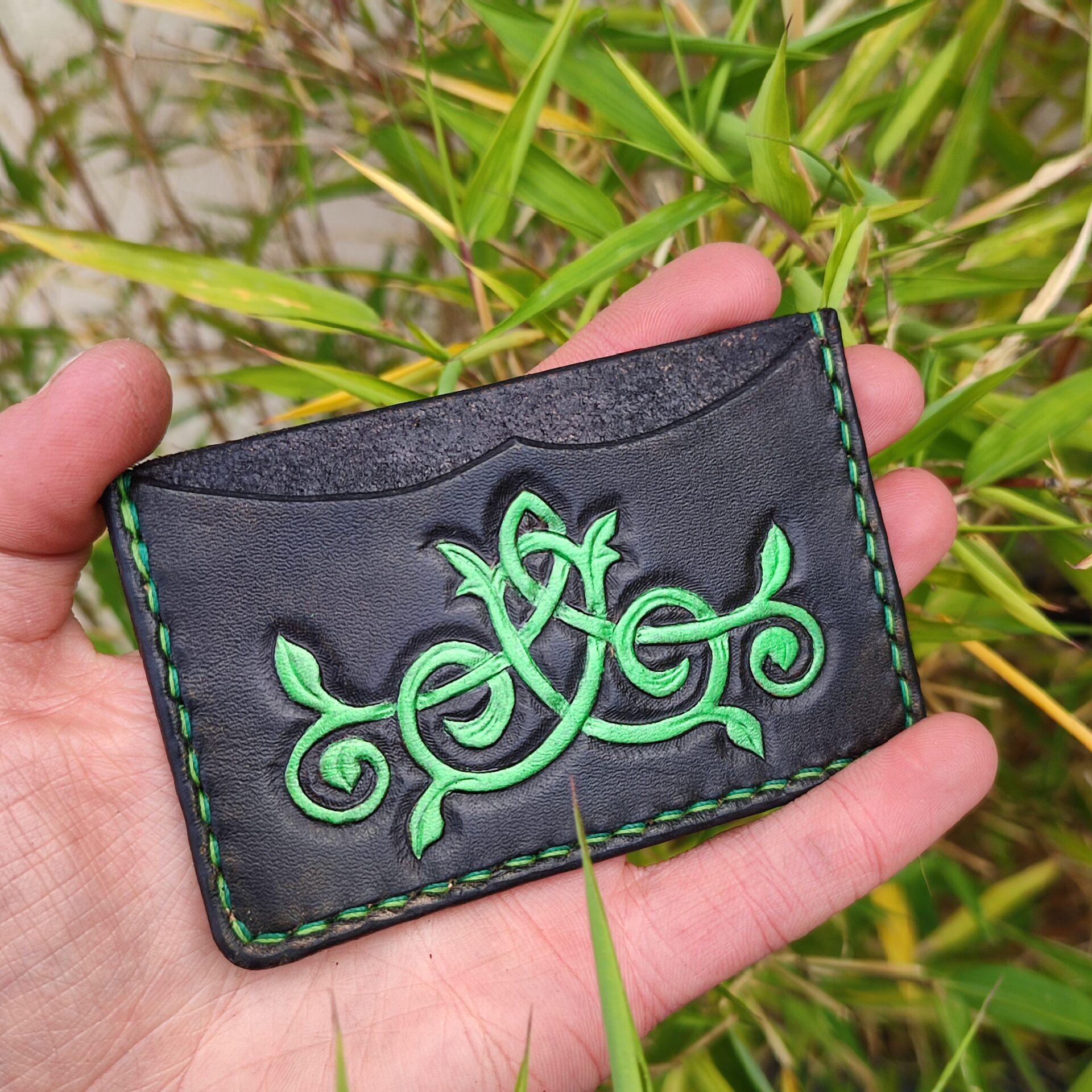 Porte-carte Ornemental vert – Image 3