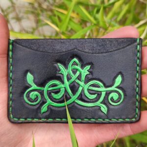 Porte-carte Ornemental vert