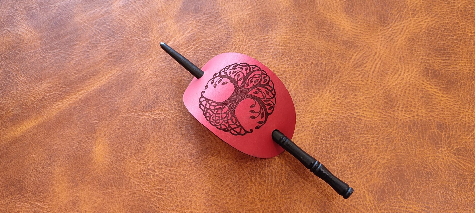 Pic à cheveux - Ovale à motif – Image 8